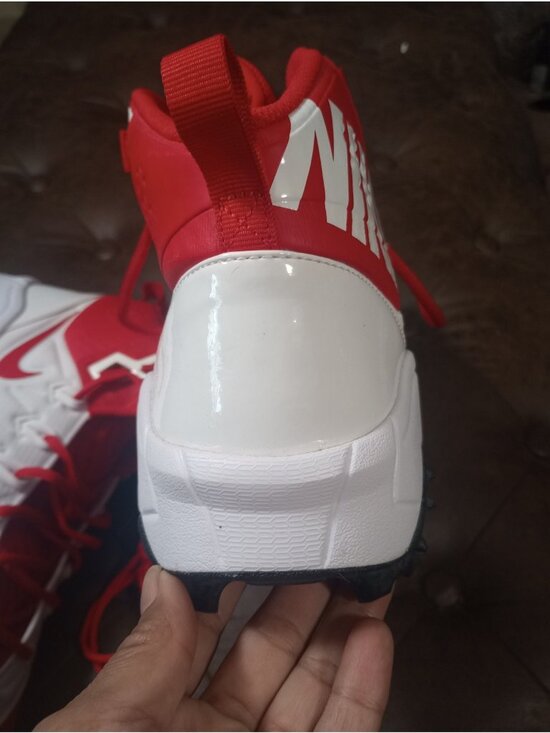 New Nike Force Savage Pro Shark Soccer/Football Cleats White/Red Size 14.5 main image 9